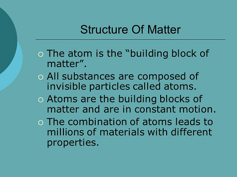 Structure of Matter Image